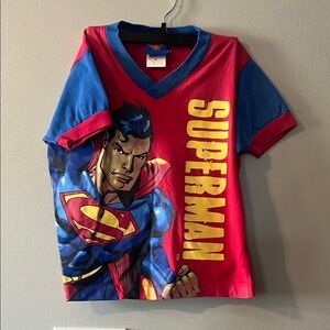 Superman Kids Costume T-Shirt - Red and Blue